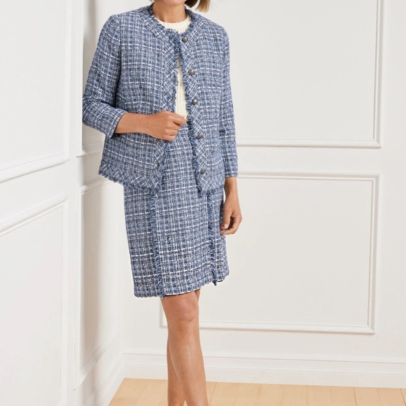 NWT. Talbots AMERICANA TWEED Blazer. - Picture 1 of 8